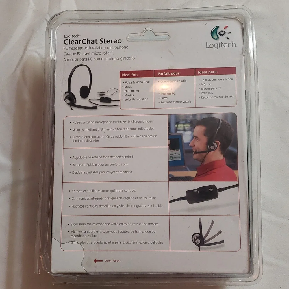 Logitech ClearChat Stereo Silver/Black Headband Headsets